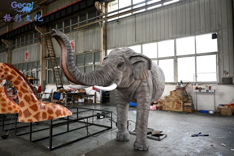 仿真半身大象模型