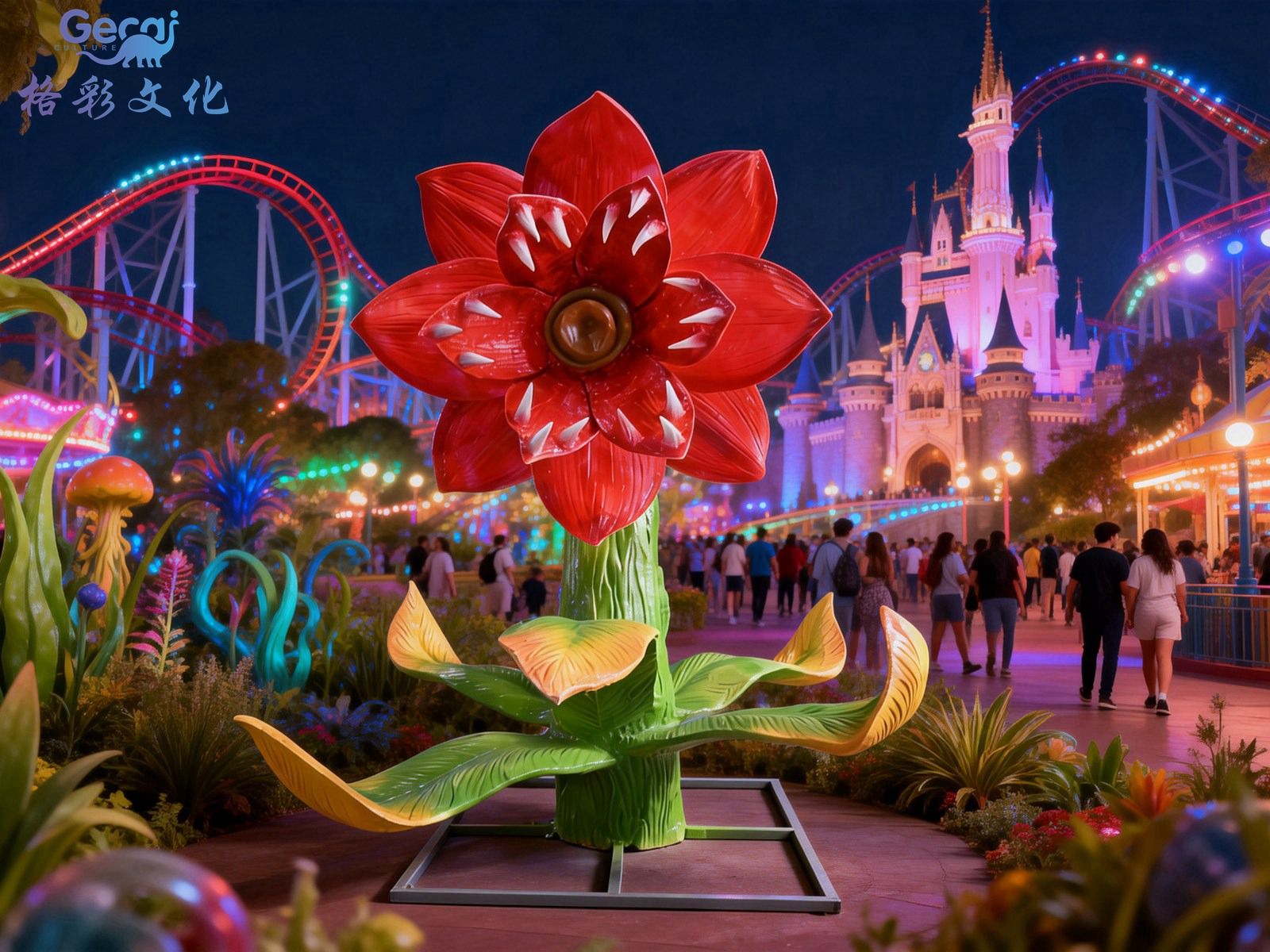 发光食人花模型