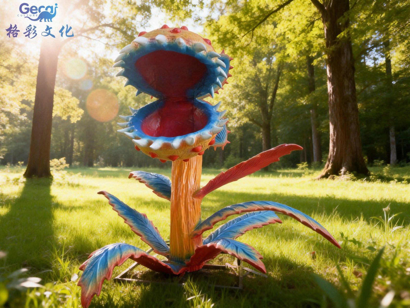 黄色食人花模型