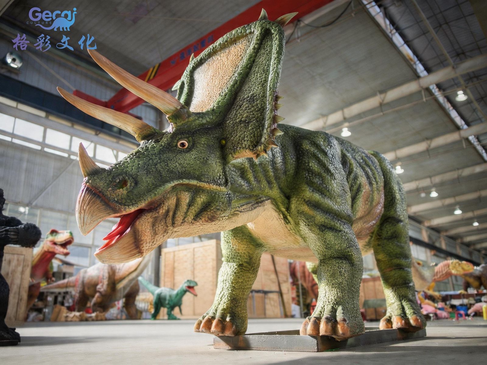 仿真开角龙模型