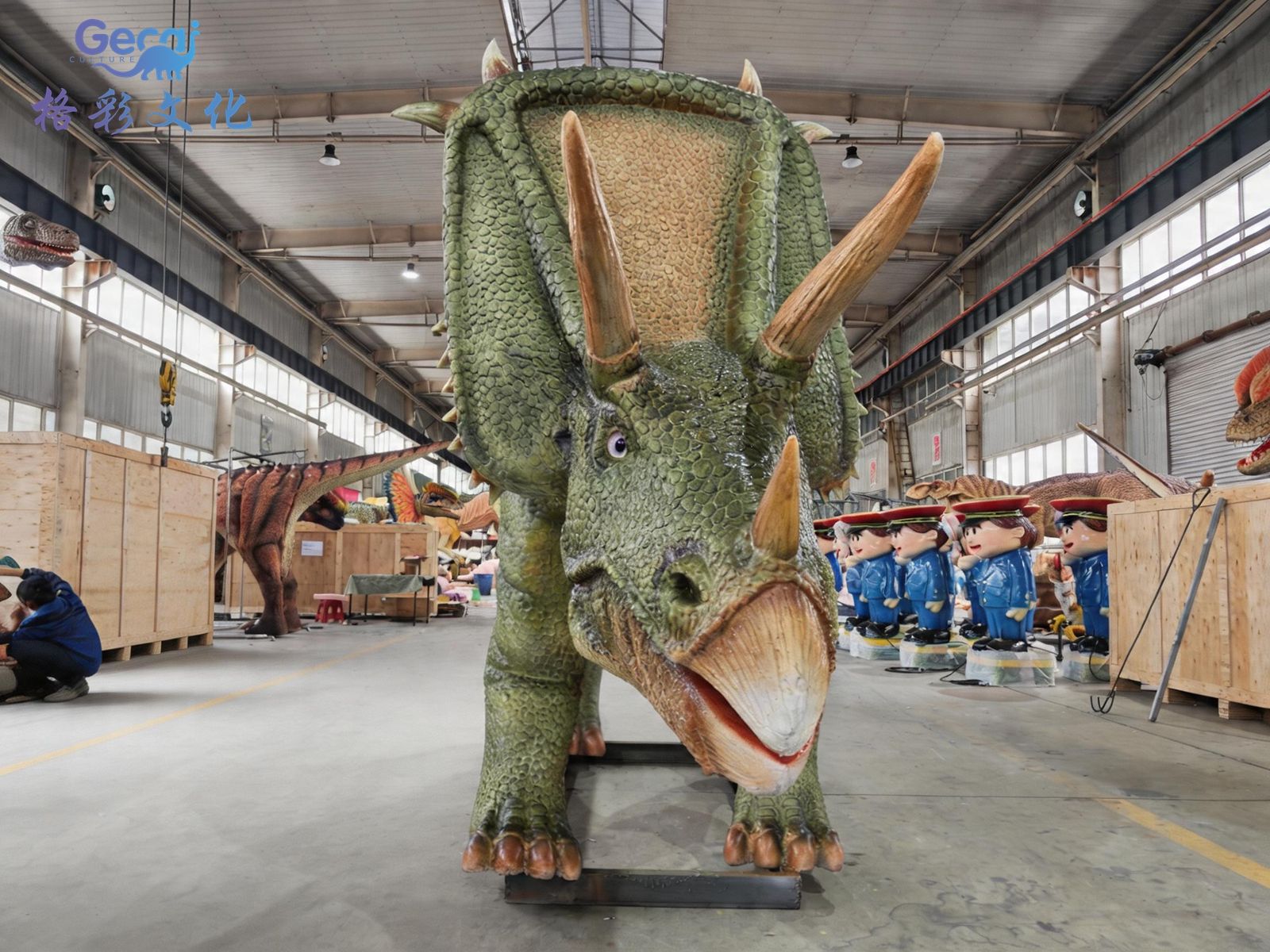 仿真开角龙模型