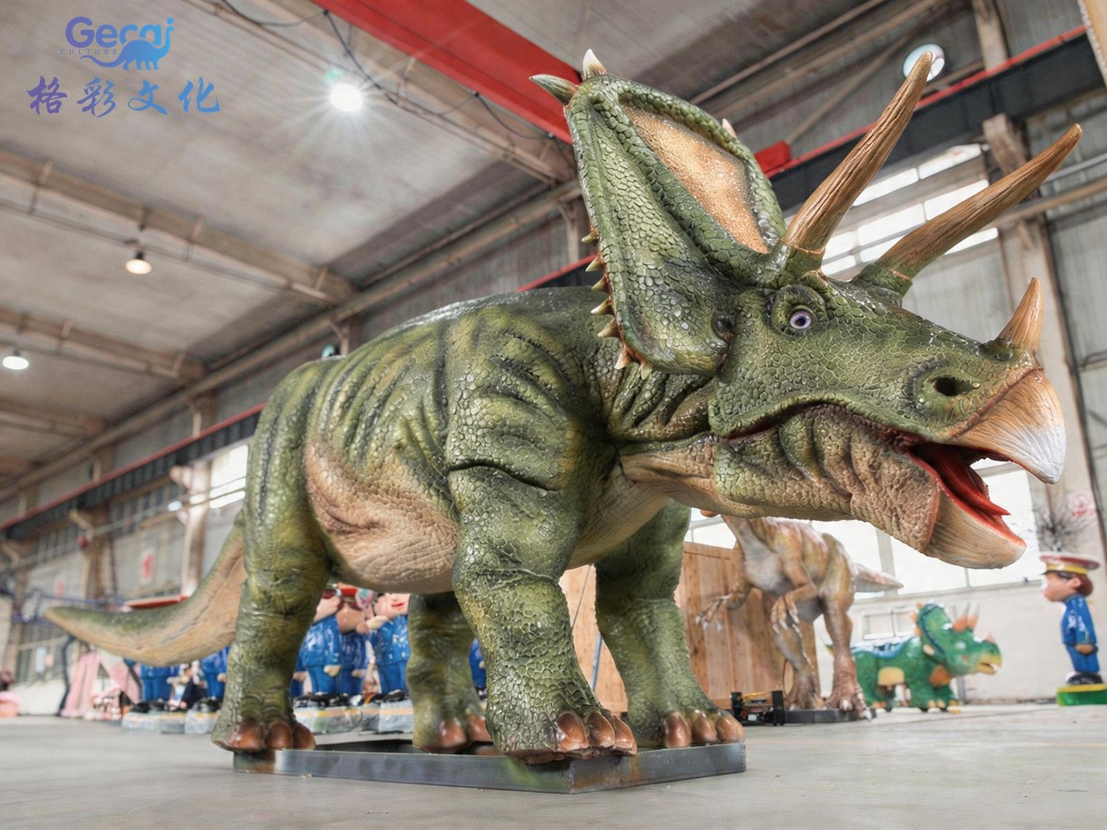 仿真开角龙模型