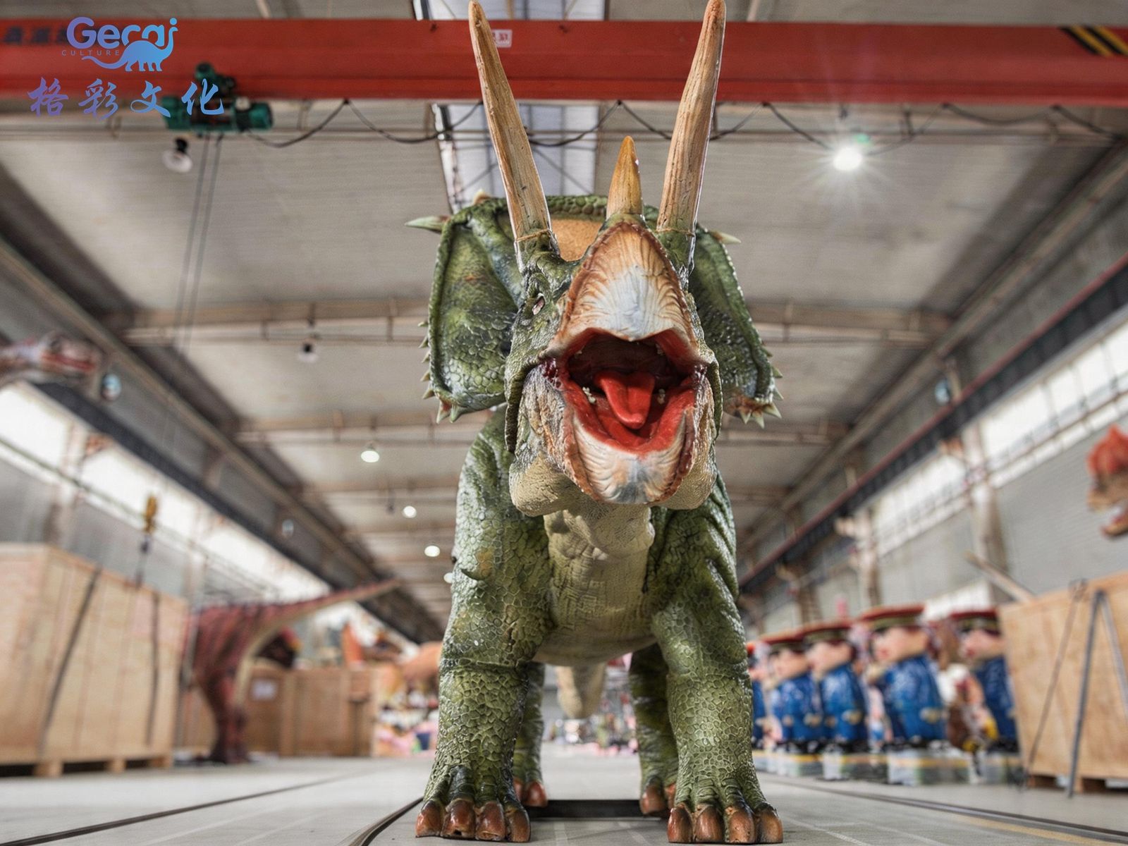 仿真开角龙模型