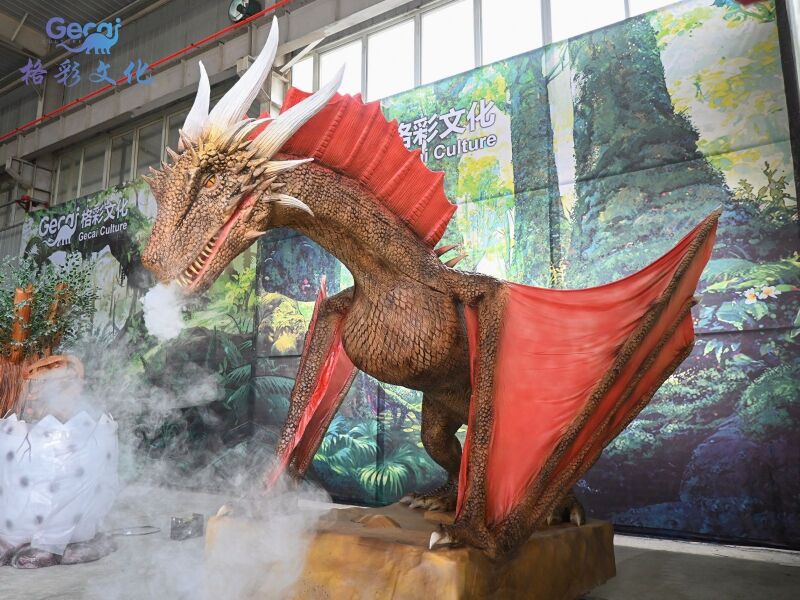 喷烟西方龙模型