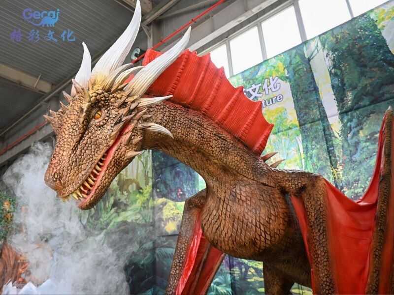 喷烟西方龙模型