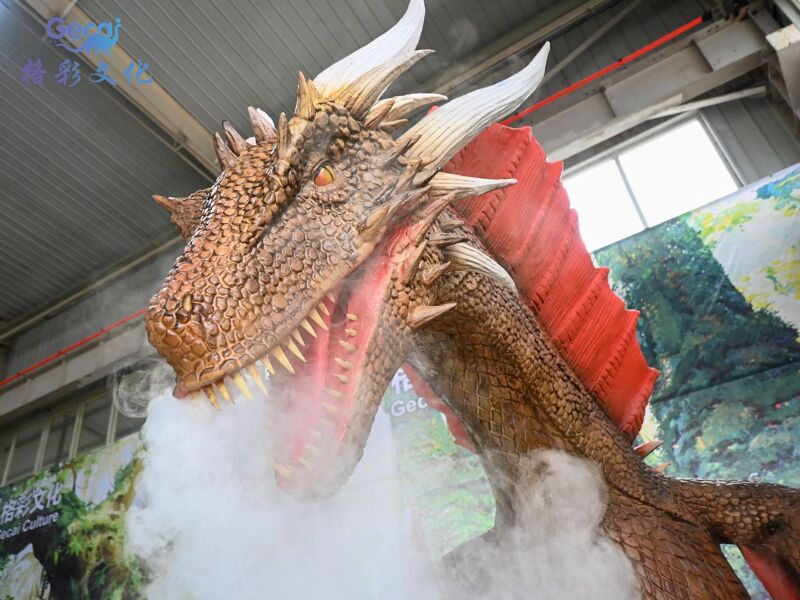 喷烟西方龙模型