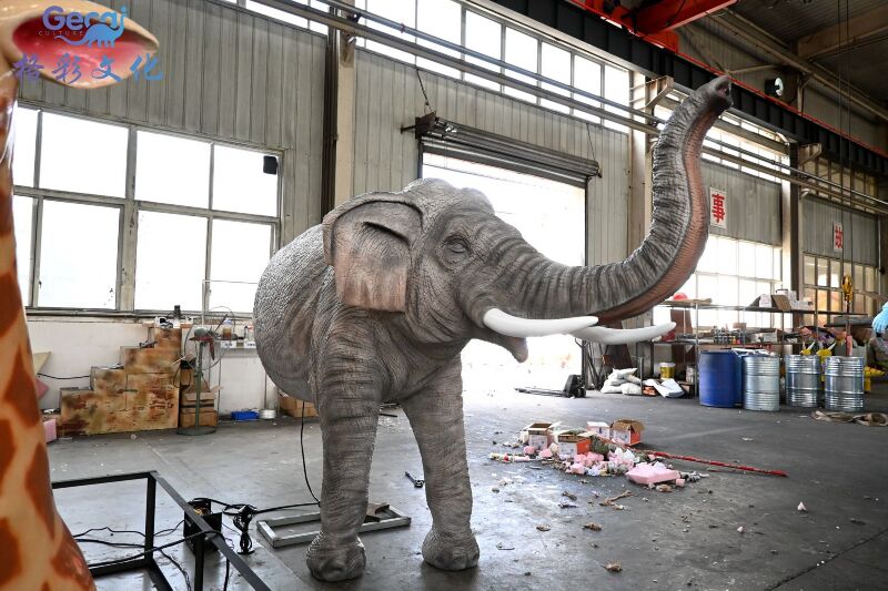 仿真半身大象模型
