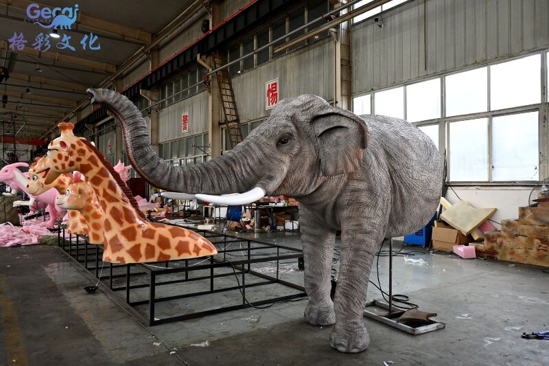 仿真半身大象模型