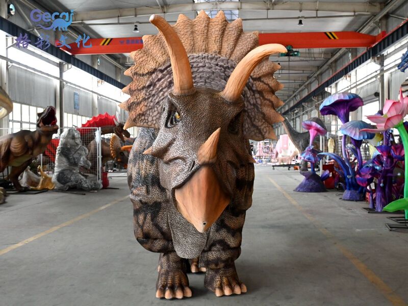 双人三角龙穿戴表演服