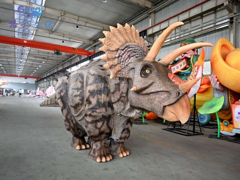 双人三角龙穿戴表演服