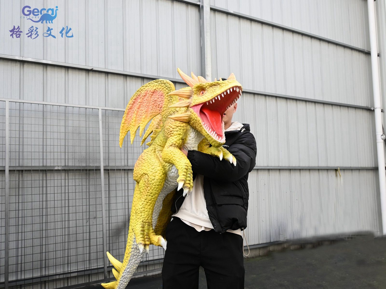 西方龙黄色手偶