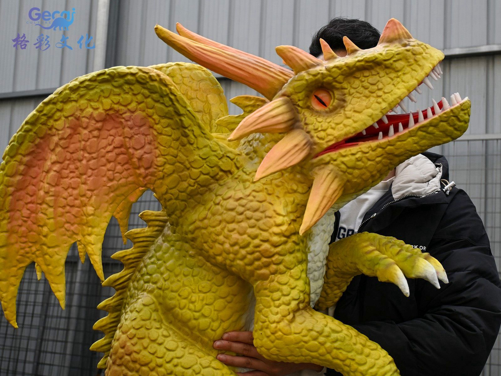 西方龙黄色手偶