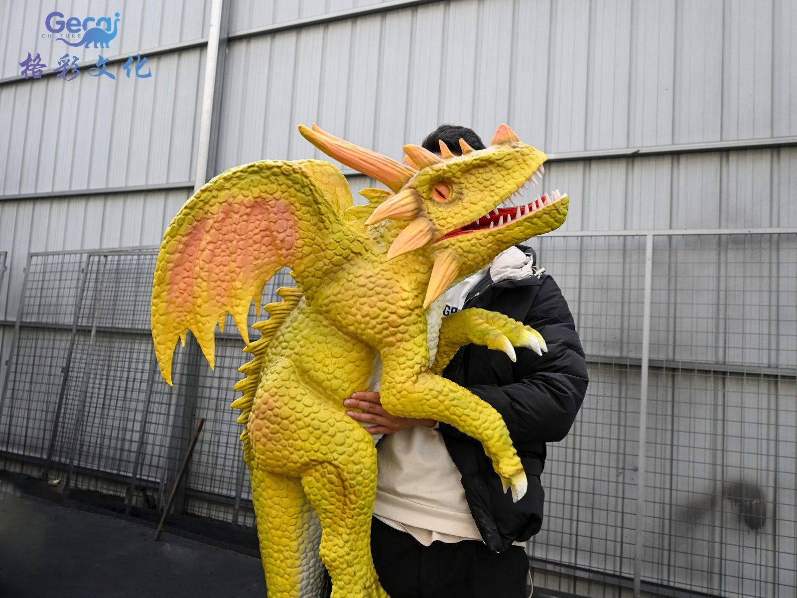 西方龙黄色手偶