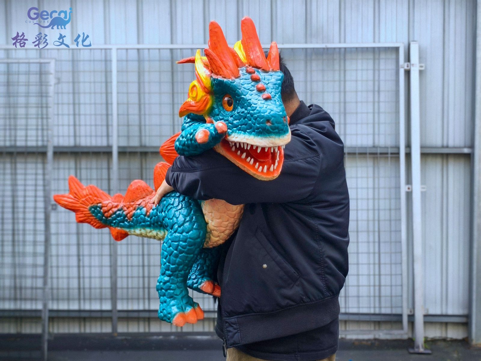 西方龙绿色手偶