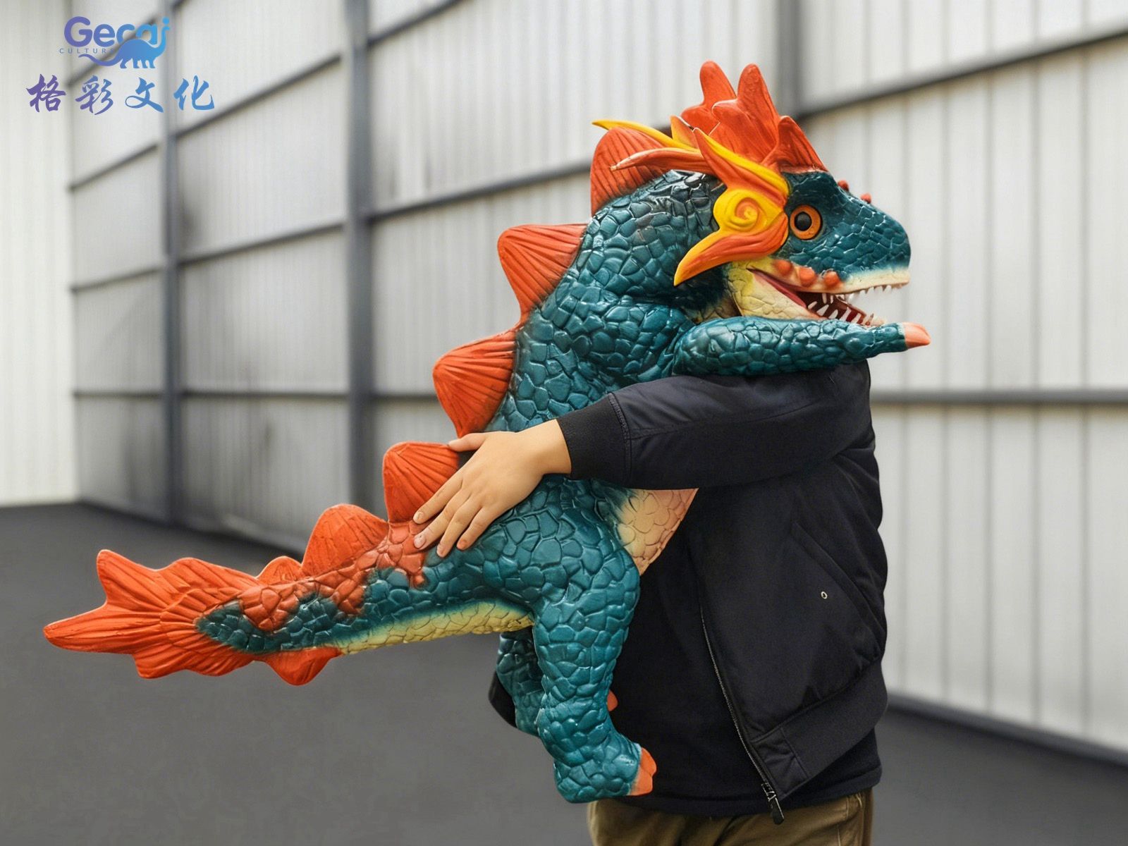 西方龙绿色手偶