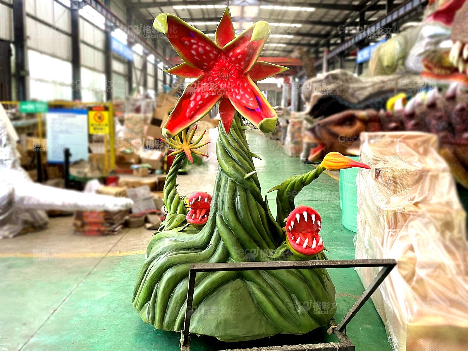 喷烟食人花模型